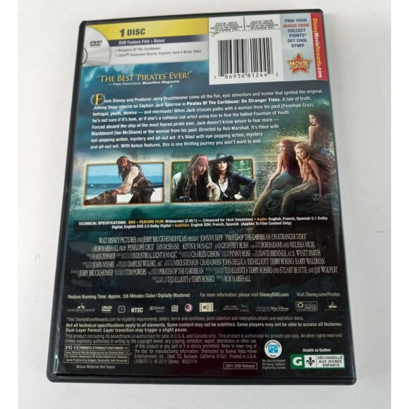 Pirates of the Caribbean DVDs On Stranger Tides & The Curse of the Black Pearl - Picture 5 of 9